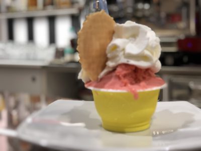 gelato at Margottini, Chiusi, Siena