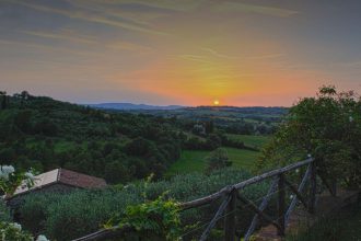 gardens of umbria - a view from il fontanaro