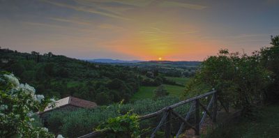 gardens of umbria - a view from il fontanaro