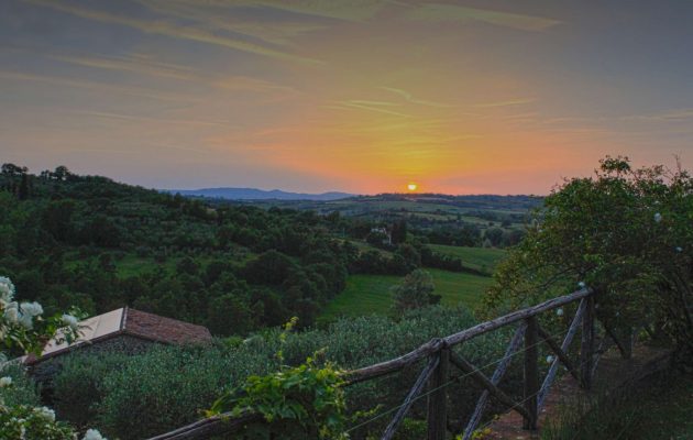 gardens of umbria - a view from il fontanaro