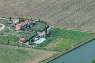 view of Fontegirasole, Paciano from the high